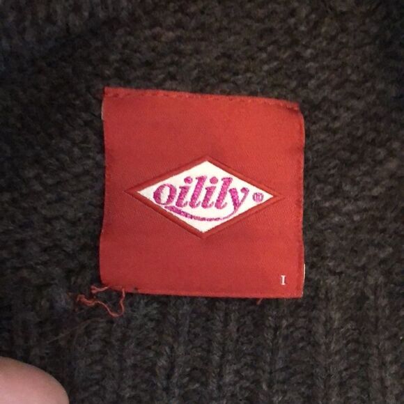 Oilily Brown Knit Hat with Brim Girls OS - Picture 5 of 6